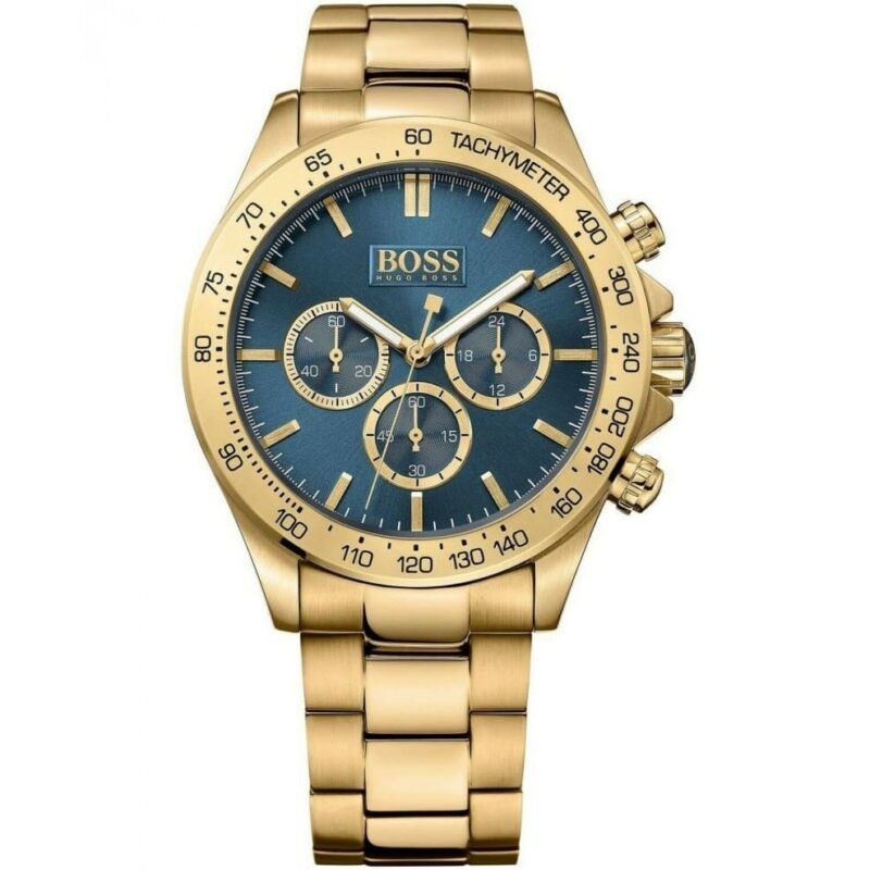 1513340 hugo boss watch men gold metal ikon