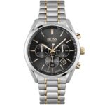 1513819-hugo-boss-watch-men-black-dial-stainless-steel-metal-silver-rose-gold-two-tone-strap-quartz-analog-chronograph-champion