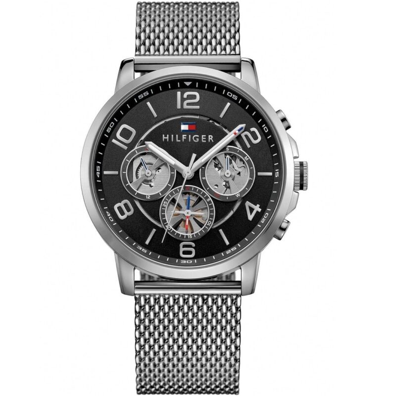 1791292 tommy hilfiger watch men silver metal keagan