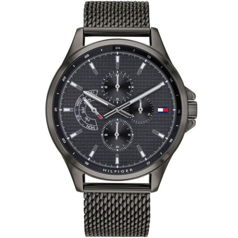 1791613 tommy hilfiger watch men black metal shawn
