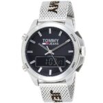 1791765-tommy-hilfiger-watch-men-black-dial-stainless-steel-metal-silver-mesh-strap-quartz-digital-analog-dual-time-jeans