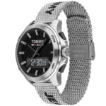 1791765-tommy-hilfiger-watch-men-black-dial-stainless-steel-metal-silver-mesh-strap-quartz-digital-analog-dual-time-jeans