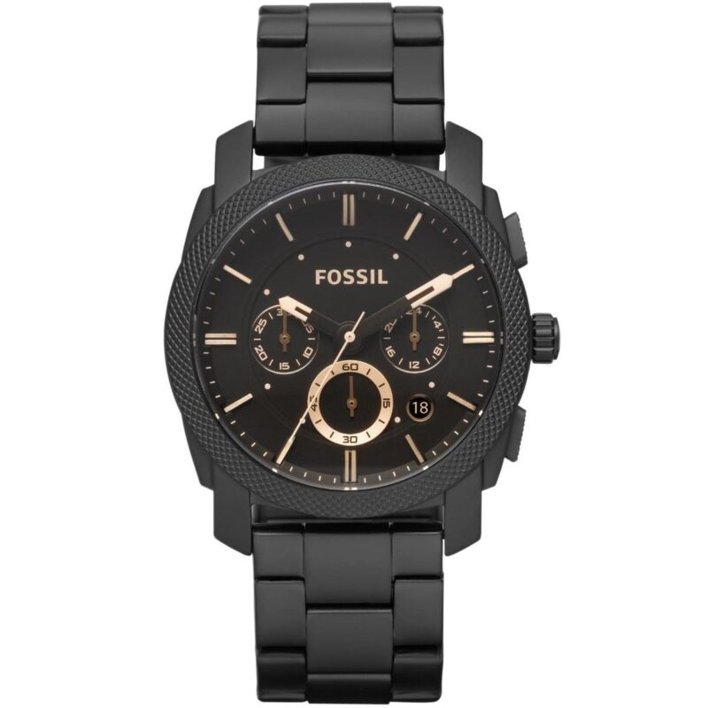 fs4682 fossil watch men black metal machine