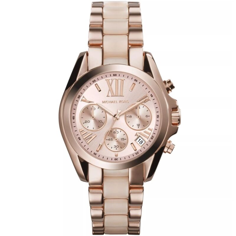 mk6066 michael kors watch women rose gold metal bradshaw