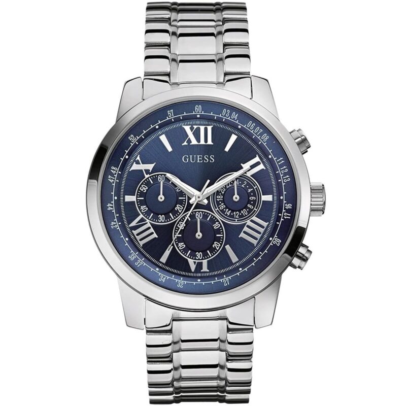 w0379g3 guess watch men silver metal horizon