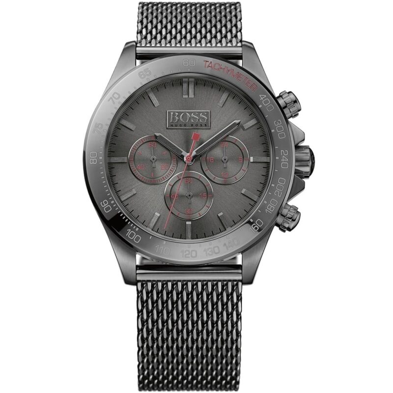 1513443 hugo boss watch men gray metal ikon