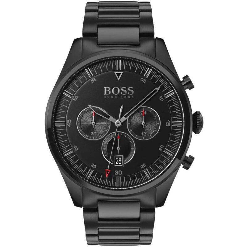 1513714 hugo boss watch men black metal pioneer