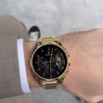 1710447-tommy-hilfiger-watch-men-black-dial-stainless-steel-metal-gold-strap-quartz-battery-analog-monthly-weekly-date-baker
