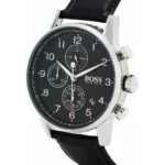 1513678-hugo-boss-watch-men-black-dial-leather-strap-quartz-battery-analog-chronograph-navigator