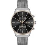 1513805-hugo-boss-watch-water-resistant-5bar-men-black-dial-metal-stainless-silver-mesh-strap-quartz-battery-analog-chronograph-associate