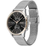 1513805-hugo-boss-watch-water-resistant-5bar-men-black-dial-metal-stainless-silver-mesh-strap-quartz-battery-analog-chronograph-associate