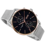 1513805-hugo-boss-watch-water-resistant-5bar-men-black-dial-metal-stainless-silver-mesh-strap-quartz-battery-analog-chronograph-associate