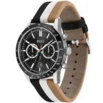 1513963-hugo-boss-watch-men-black-dial-fibers-multicolored-textile-over-leather-strap-quartz-battery-analog-chronograph-allure