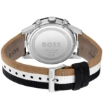 1513963-hugo-boss-watch-men-black-dial-fibers-multicolored-textile-over-leather-strap-quartz-battery-analog-chronograph-allure