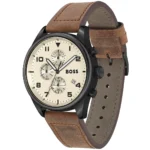 1513990-hugo-boss-watch-men-beige-dial-leather-brown-strap-quartz-battery-analog-chronograph-view