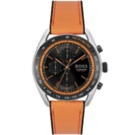 1514025-hugo-boss-watch-chronograph-10bar-330ft-men-black-dial-rubber-orange-strap-quartz-battery-analog-centre-court