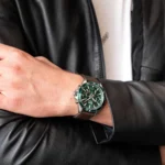 1514098-hugo-boss-watch-men-green-dial-leather-brown-strap-quartz-battery-analog-chronograph-troper