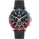 1514099-hugo-boss-watch-men-black-dial-leather-strap-quartz-battery-analog-chronograph-troper