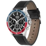 1514099-hugo-boss-watch-men-black-dial-leather-strap-quartz-battery-analog-chronograph-troper