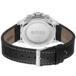 1514099-hugo-boss-watch-men-black-dial-leather-strap-quartz-battery-analog-chronograph-troper
