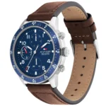1791946-tommy-hilfiger-watch-5atm-165-feet-water-resistant-men-blue-dial-leather-brown-strap-quartz-battery-analog-jimmy
