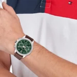 1792064-tommy-hilfiger-watch-men-green-dial-leather-brown-strap-quartz-battery-analog-lars