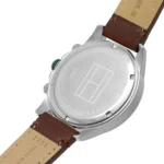 1792064-tommy-hilfiger-watch-men-green-dial-leather-brown-strap-quartz-battery-analog-lars