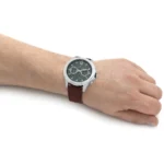 1792064-tommy-hilfiger-watch-men-green-dial-leather-brown-strap-quartz-battery-analog-lars