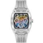 gw0499g3-guess-watch-men-square-multicolored-dial-rubber-transparent-strap-quartz-battery-analog-phoenix