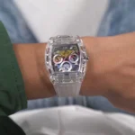 gw0499g3-guess-watch-men-square-multicolored-dial-rubber-transparent-strap-quartz-battery-analog-phoenix