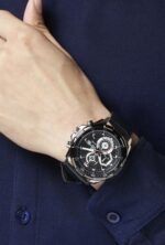 Casio Edifice Men's Leather Watch, Model EFR-539L-1AV - Image 5