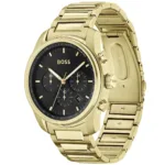 1514006-hugo-boss-watch-men-black-dial-metal-stainless-gold-strap-quartz-battery-analog-chronograph-trace