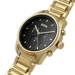 1514006-hugo-boss-watch-men-black-dial-metal-stainless-gold-strap-quartz-battery-analog-chronograph-trace