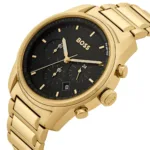 1514006-hugo-boss-watch-men-black-dial-metal-stainless-gold-strap-quartz-battery-analog-chronograph-trace