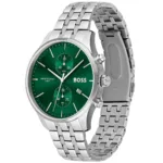 1513975-hugo-boss-watch-water-resistant-5bar-men-green-dial-metal-stainless-silver-strap-quartz-battery-analog-chronograph-associate