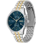 1513976-hugo-boss-watch-water-resistant-5bar-men-blue-dial-metal-stainless-silver-gold-strap-quartz-battery-analog-chronograph-associate