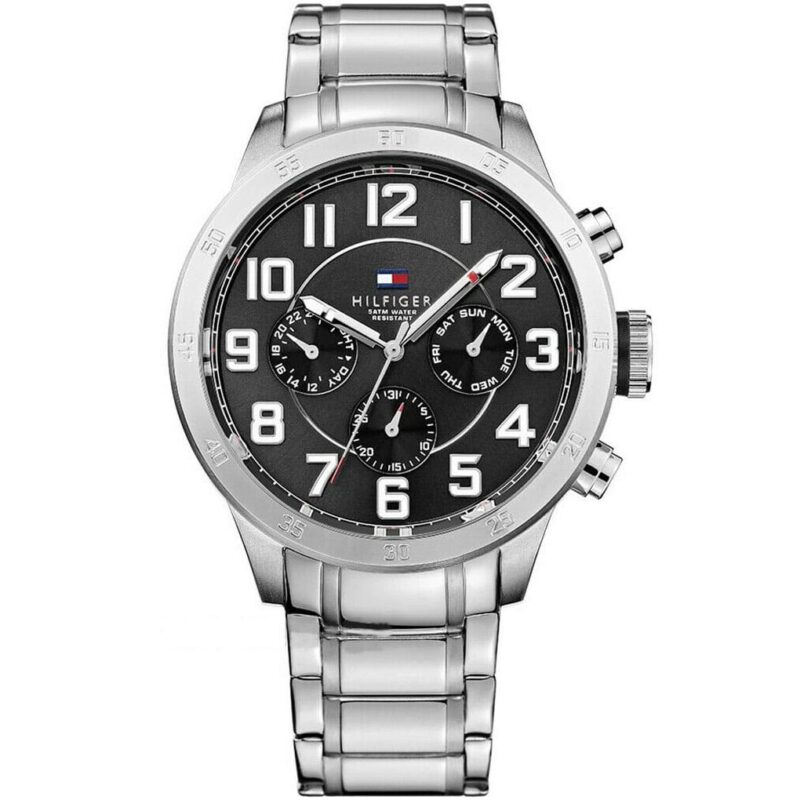 1791054 tommy hilfiger watch men silver metal stainless steel trent