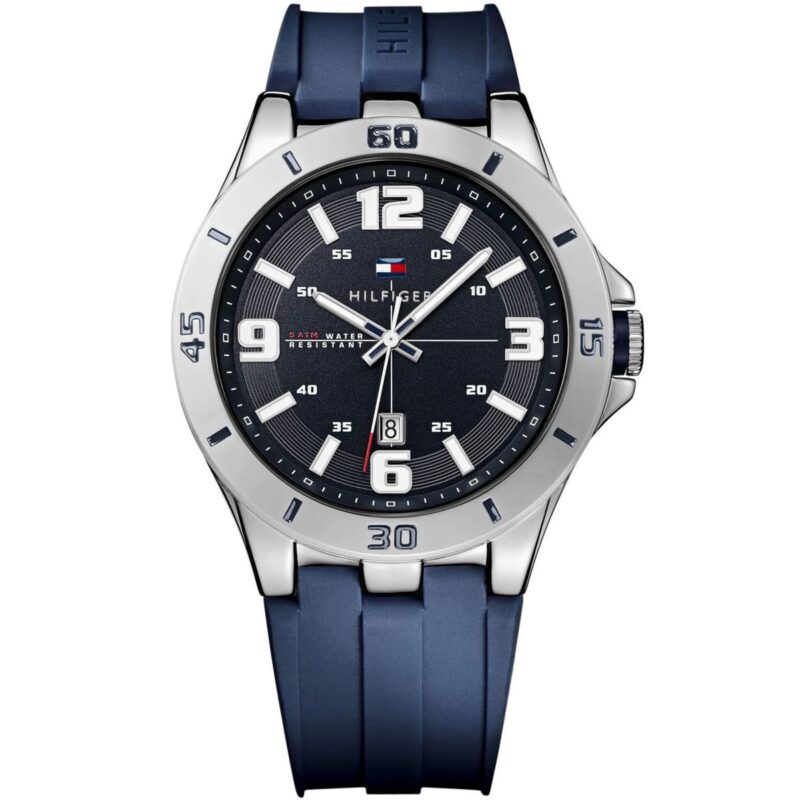 1791062 tommy hilfiger watch men blue rubber drew