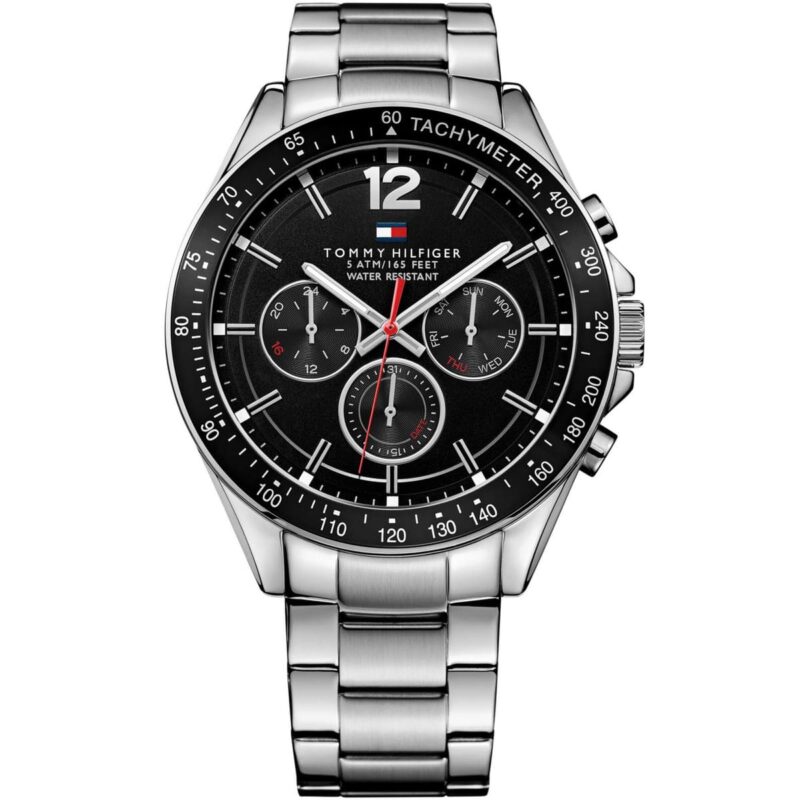 1791104 tommy hilfiger watch men silver metal stainless steel luke