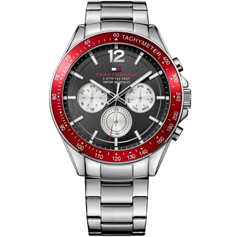 1791122 tommy hilfiger watch men silver metal stainless steel luke
