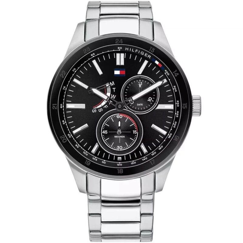 1791639 tommy hilfiger watch men silver metal austin