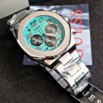 gw0489g3-guess-watch-men-turquoise-dial-metal-stainless-steel-silver-strap-quartz-battery-analog-empire