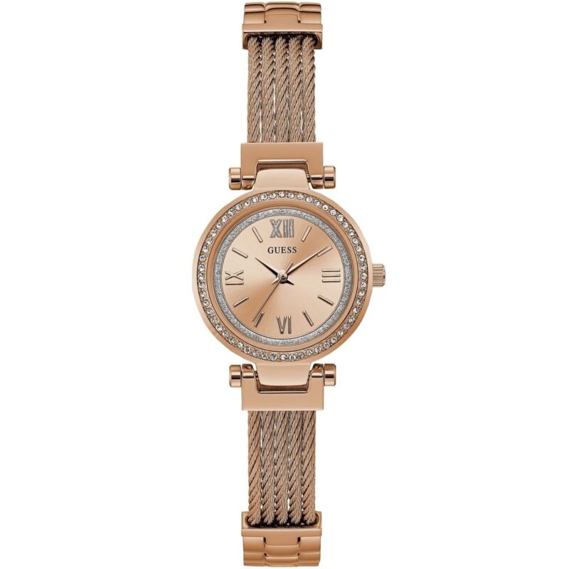 w1009l3 guess watch women rose gold metal mini soho