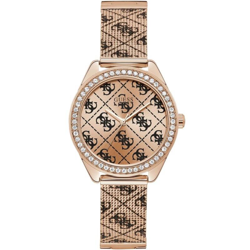 w1279l3 guess watch women rose gold metal claudia