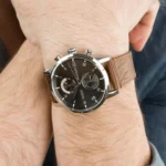 1710398-tommy-hilfiger-watch-water-resistant-5atm-165-feet-men-gray-dial-gunmetal-leather-brown-strap-quartz-battery-analog-three-hand-kane