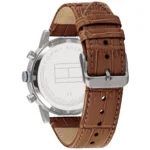 1710398-tommy-hilfiger-watch-water-resistant-5atm-165-feet-men-gray-dial-gunmetal-leather-brown-strap-quartz-battery-analog-three-hand-kane