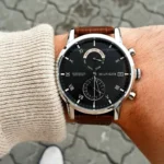 1710398-tommy-hilfiger-watch-water-resistant-5atm-165-feet-men-gray-dial-gunmetal-leather-brown-strap-quartz-battery-analog-three-hand-kane