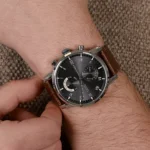 1710398-tommy-hilfiger-watch-water-resistant-5atm-165-feet-men-gray-dial-gunmetal-leather-brown-strap-quartz-battery-analog-three-hand-kane