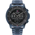 1710493-tommy-hilfiger-watch-5atm-water-resistant-men-gray-dial-metal-stainless-steel-blue-strap-quartz-battery-analog-luca