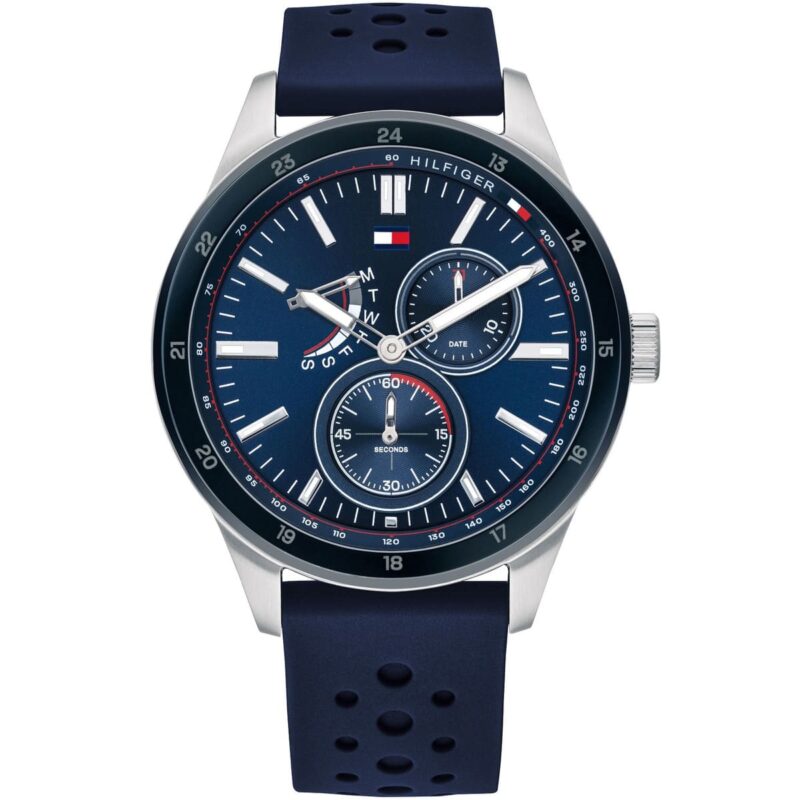 1791635 tommy hilfiger watch men blue rubber austin